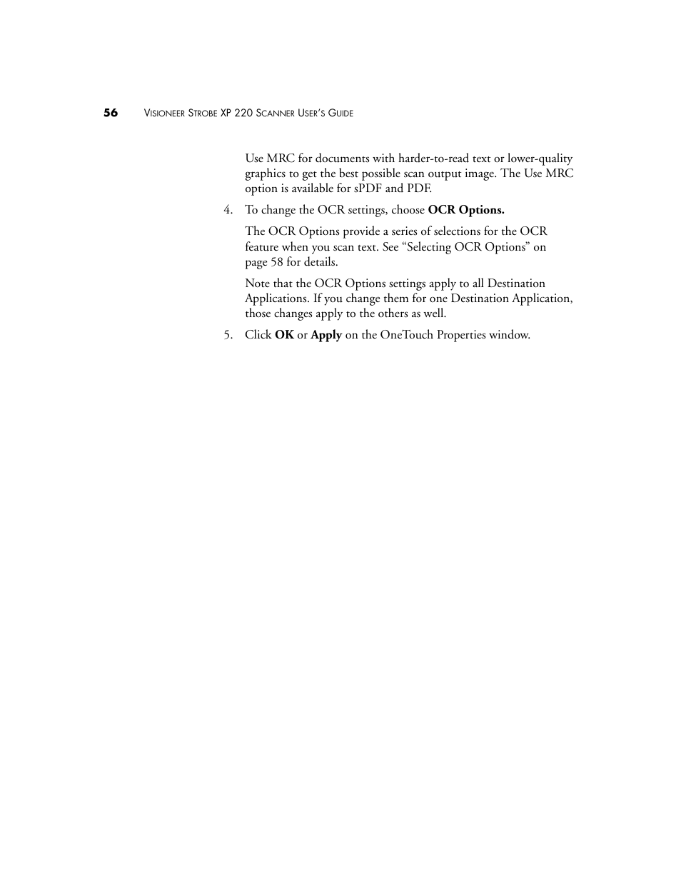 Visioneer XP220 User Manual | Page 63 / 172
