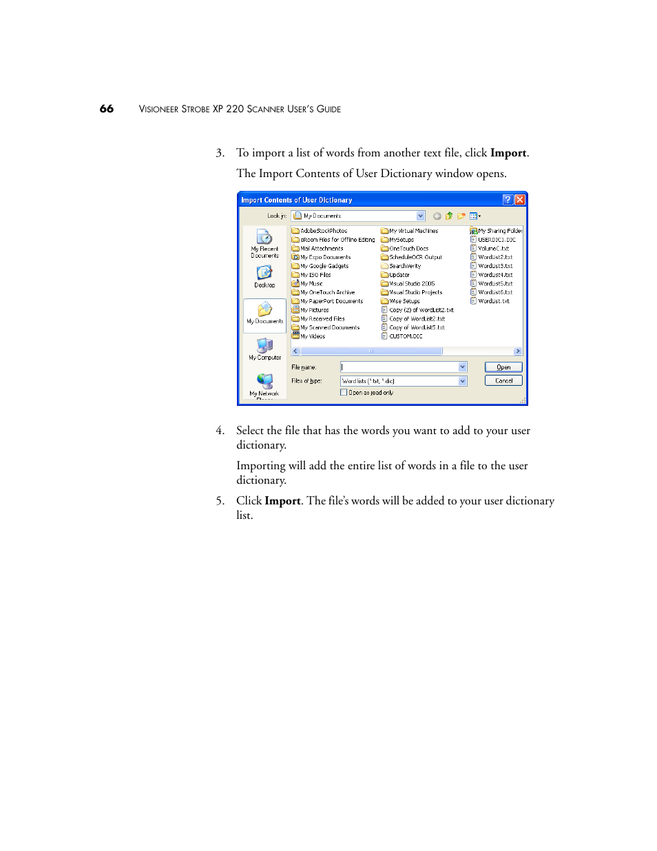 Visioneer XP220 User Manual | Page 73 / 172