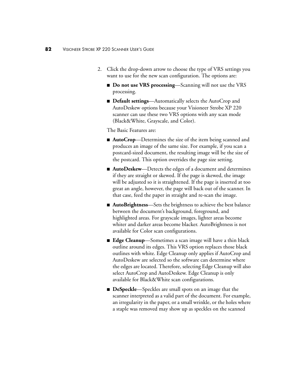 Visioneer XP220 User Manual | Page 89 / 172
