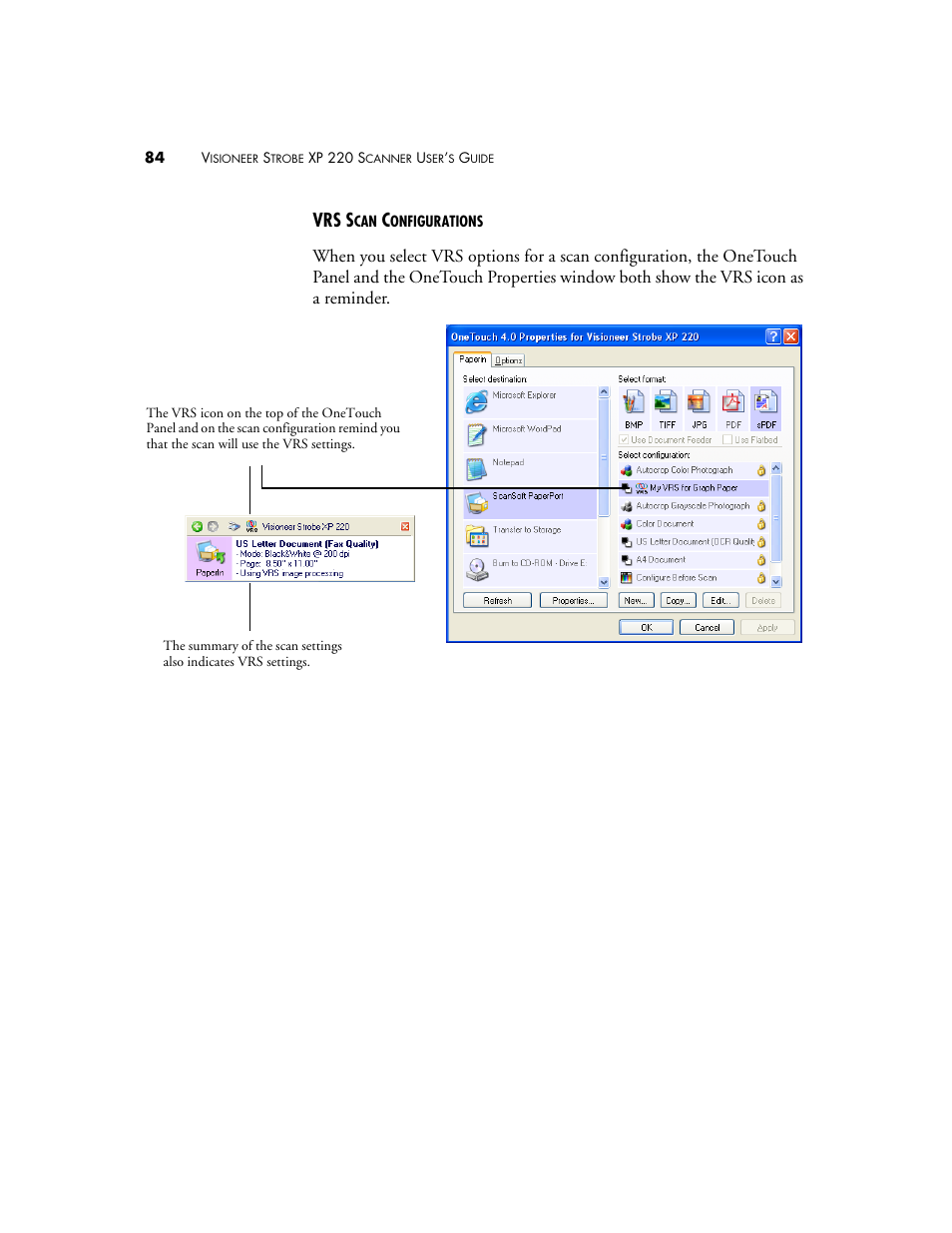 Vrs s | Visioneer XP220 User Manual | Page 91 / 172