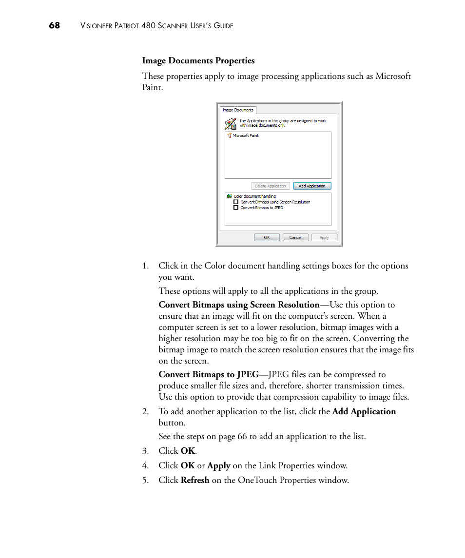 Visioneer PATRIOT 480 User Manual | Page 73 / 114