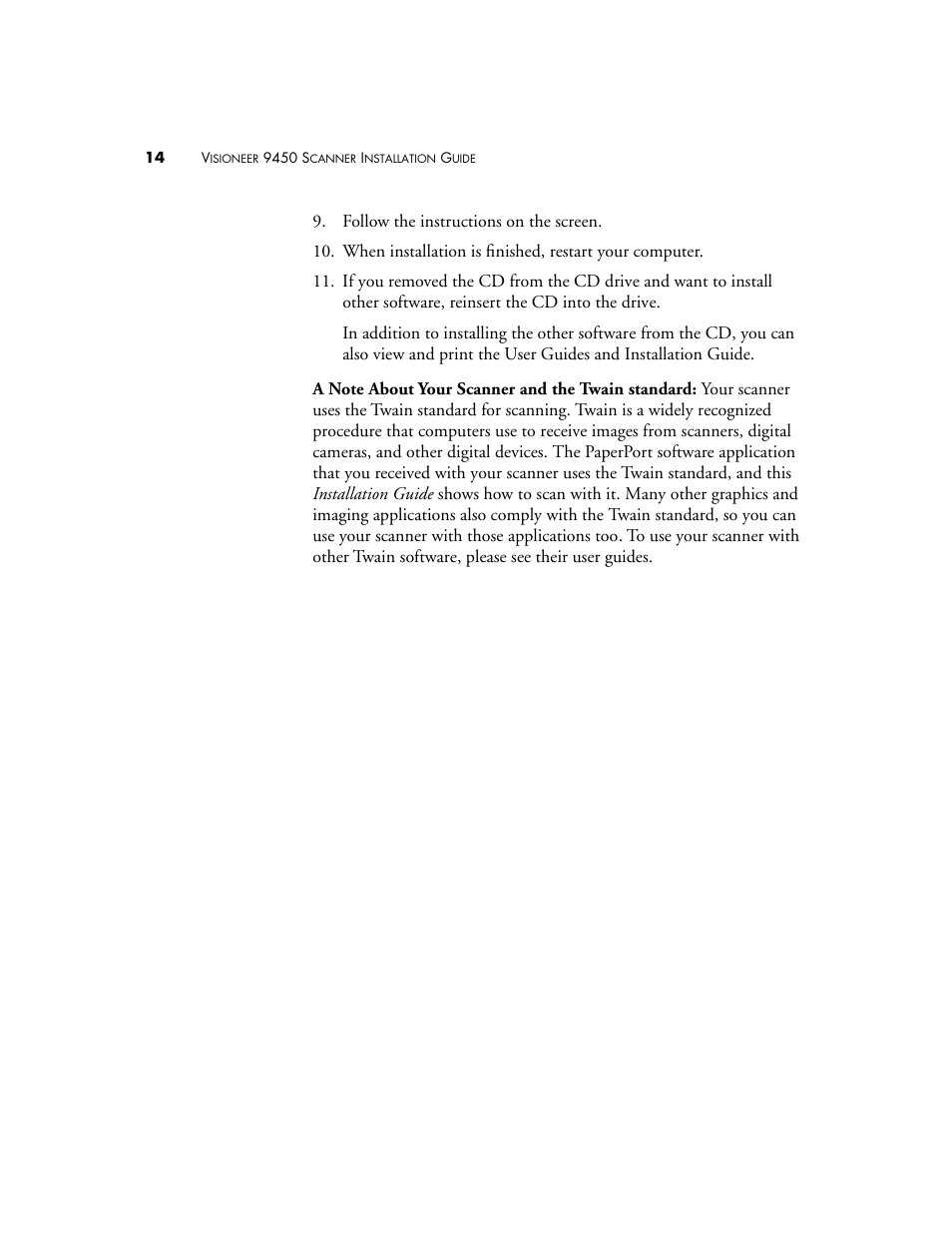 Visioneer 9450 User Manual | Page 18 / 58