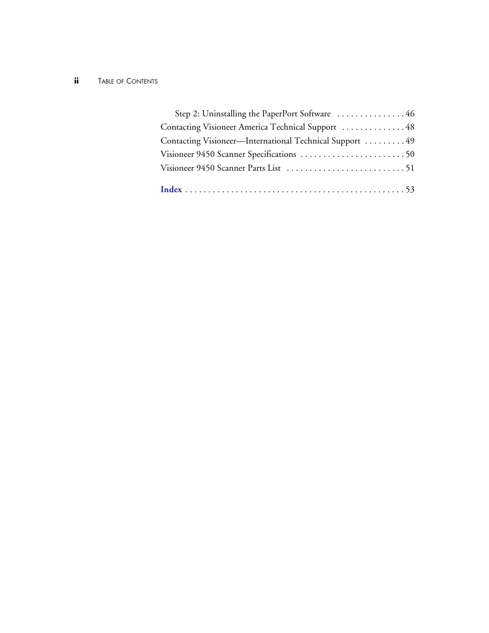 Visioneer 9450 User Manual | Page 4 / 58