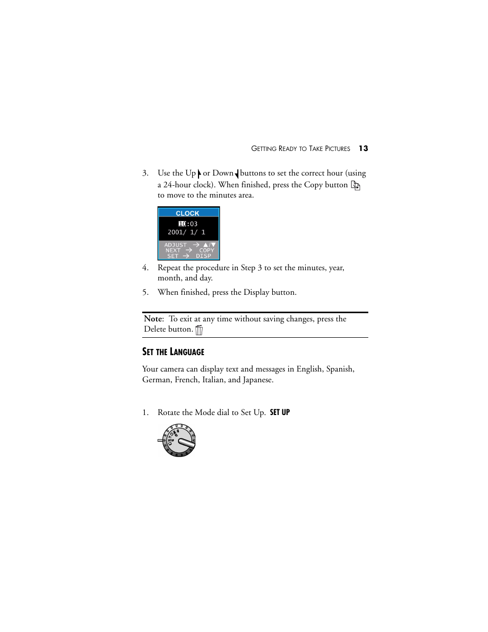 Set the language | Visioneer MX 230 User Manual | Page 19 / 68
