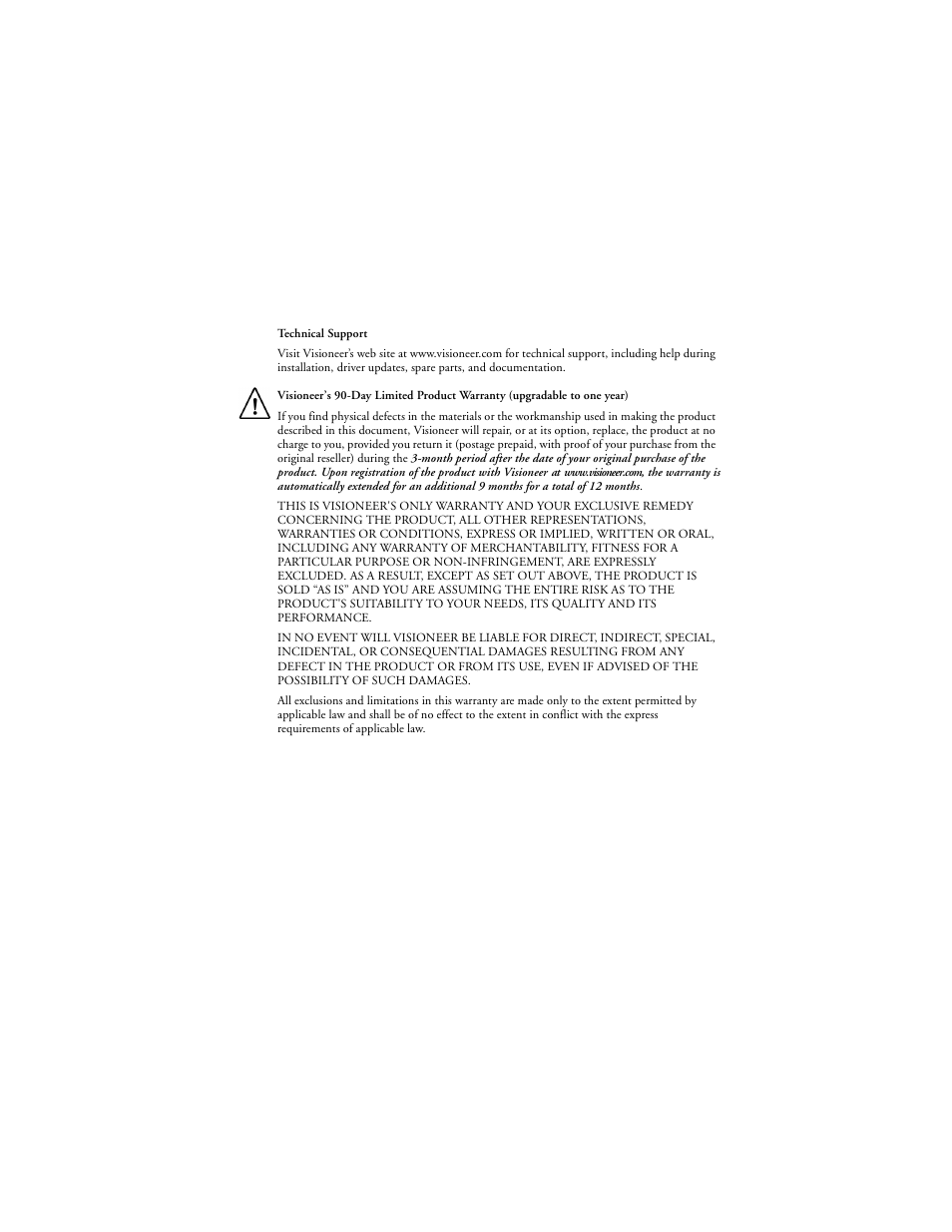 Visioneer MX 230 User Manual | Page 3 / 68