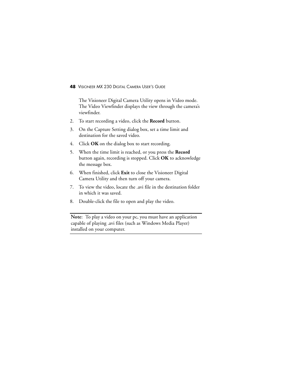 Visioneer MX 230 User Manual | Page 54 / 68