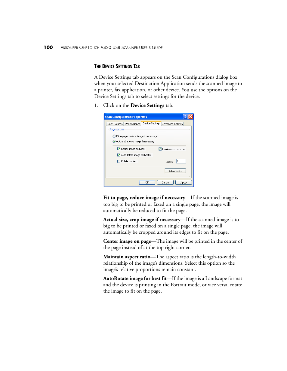 Visioneer One Touch 9420 User Manual | Page 107 / 154