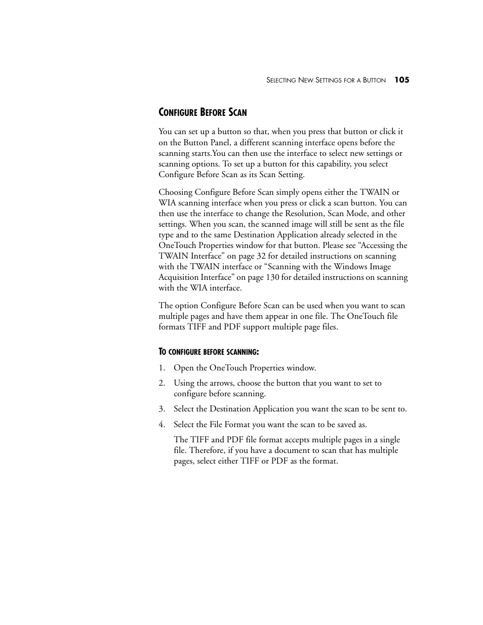 Configure before scan | Visioneer One Touch 9420 User Manual | Page 112 / 154