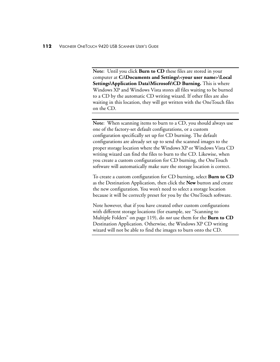 Visioneer One Touch 9420 User Manual | Page 119 / 154