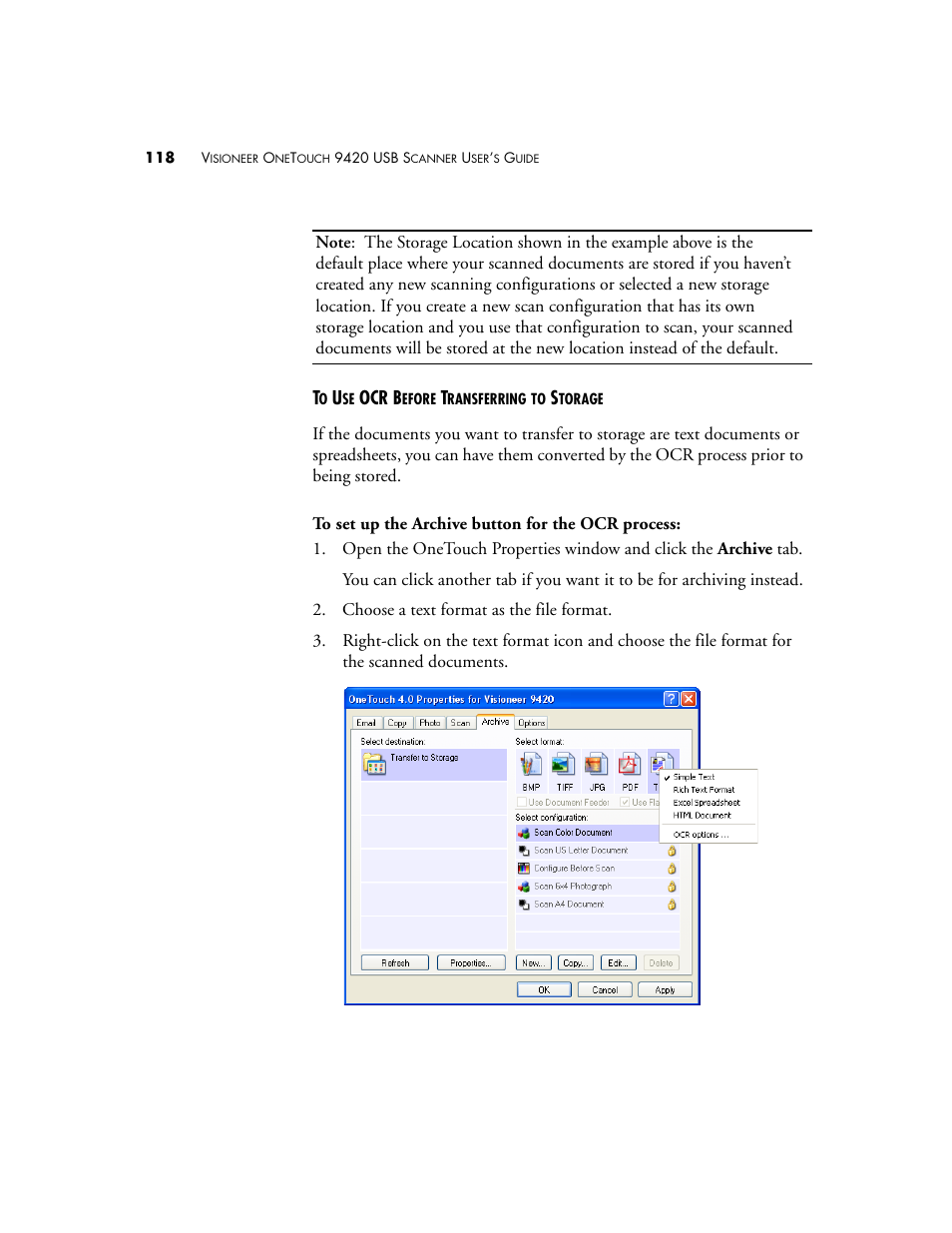 Visioneer One Touch 9420 User Manual | Page 125 / 154