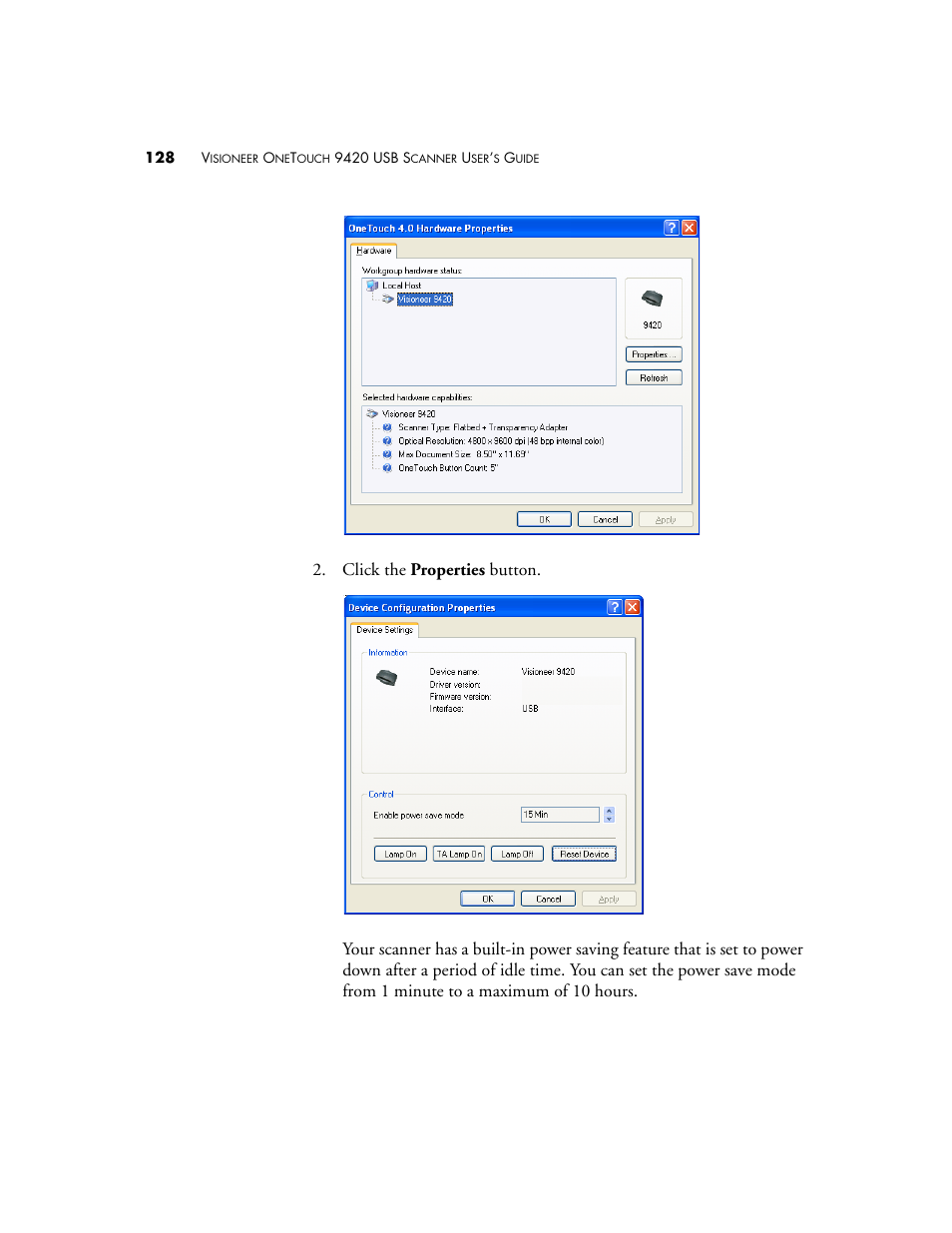 Visioneer One Touch 9420 User Manual | Page 135 / 154