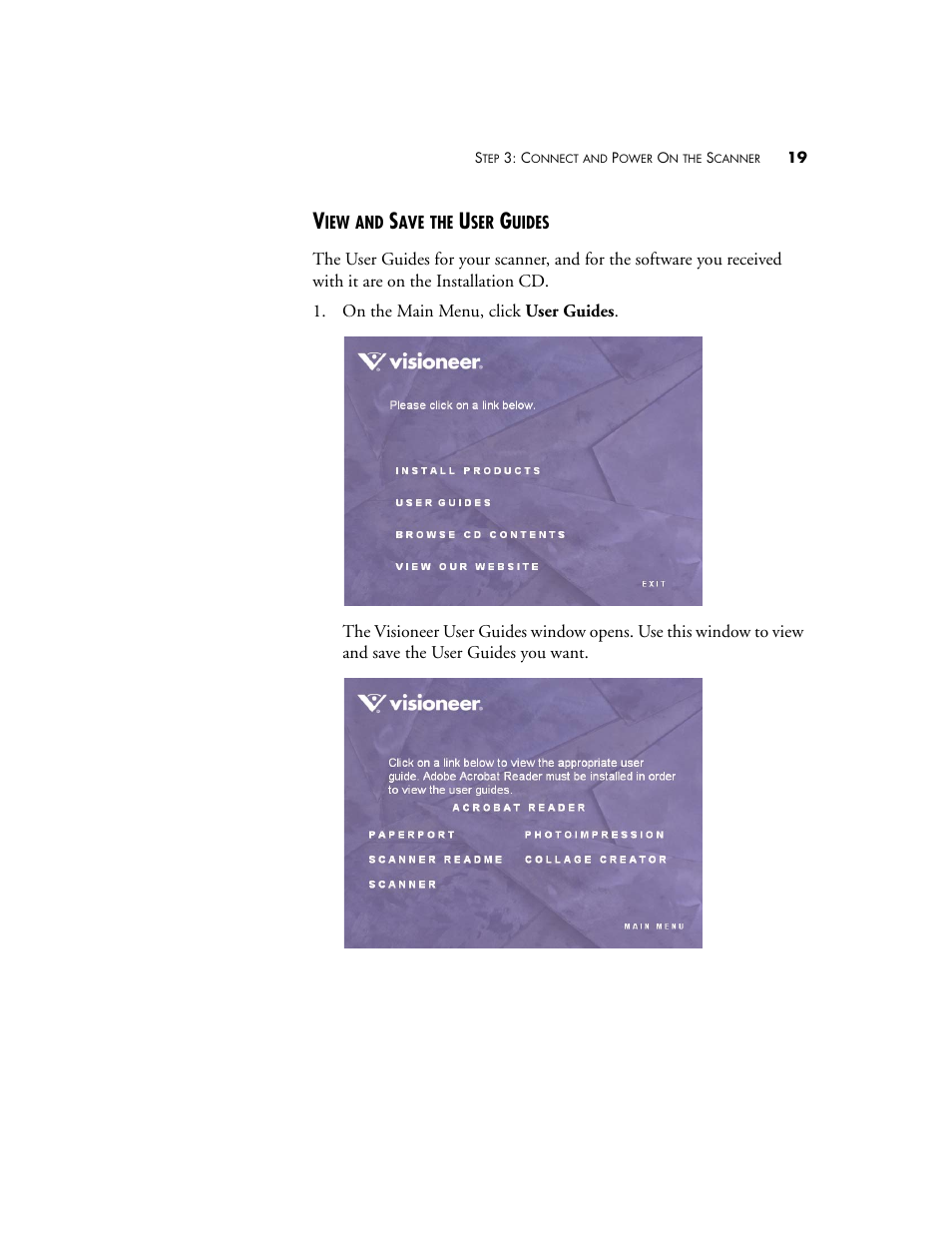 View and save the user guides | Visioneer One Touch 9420 User Manual | Page 26 / 154