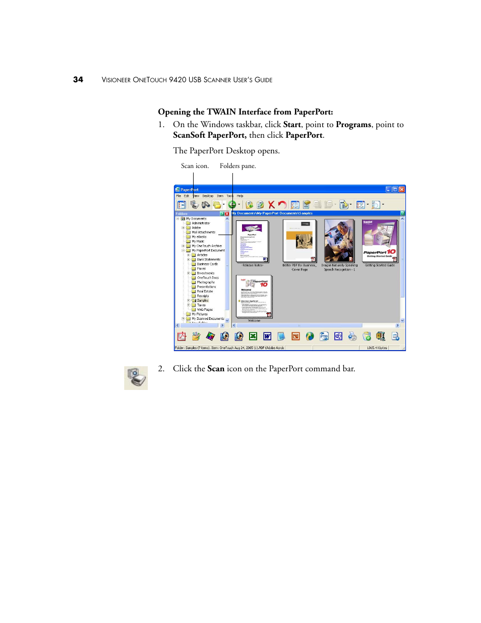 Visioneer One Touch 9420 User Manual | Page 41 / 154