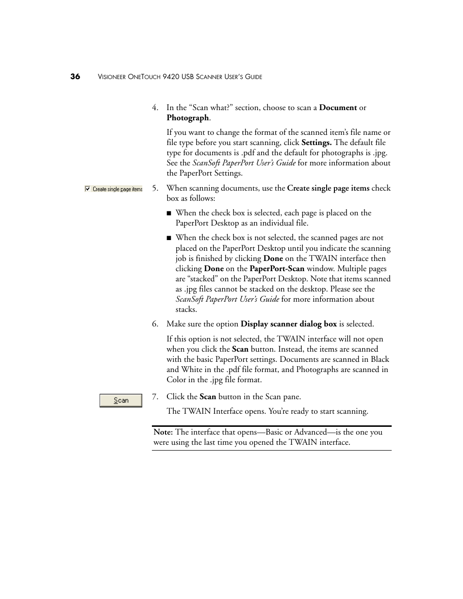 Visioneer One Touch 9420 User Manual | Page 43 / 154