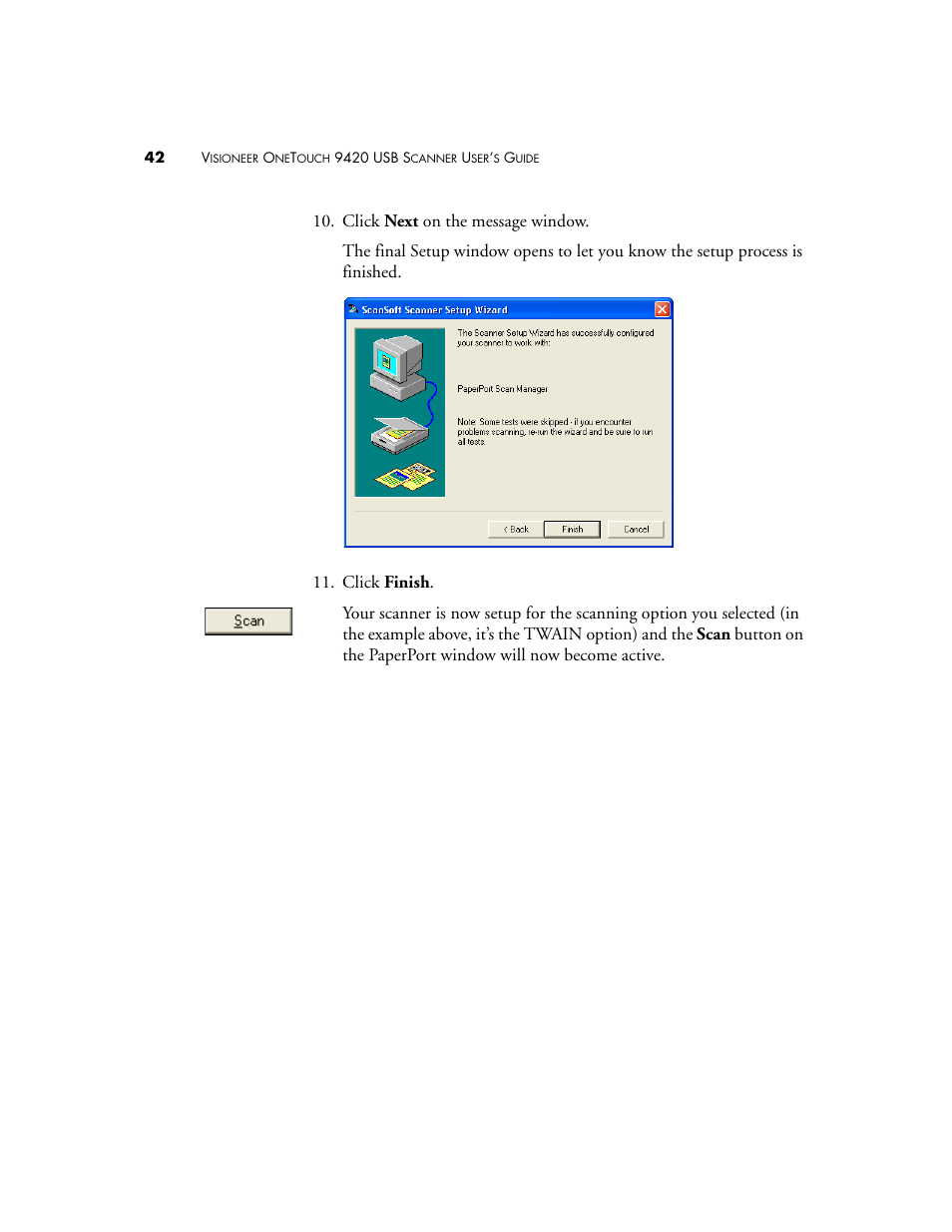 Visioneer One Touch 9420 User Manual | Page 49 / 154