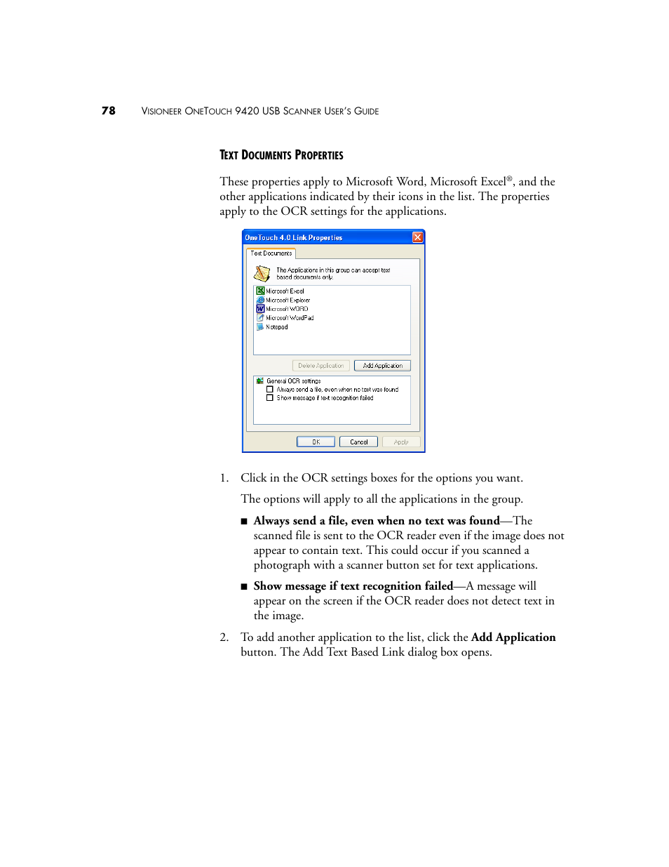 Visioneer One Touch 9420 User Manual | Page 85 / 154