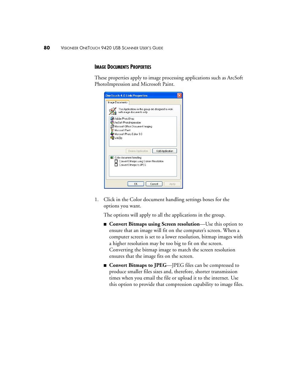 Visioneer One Touch 9420 User Manual | Page 87 / 154