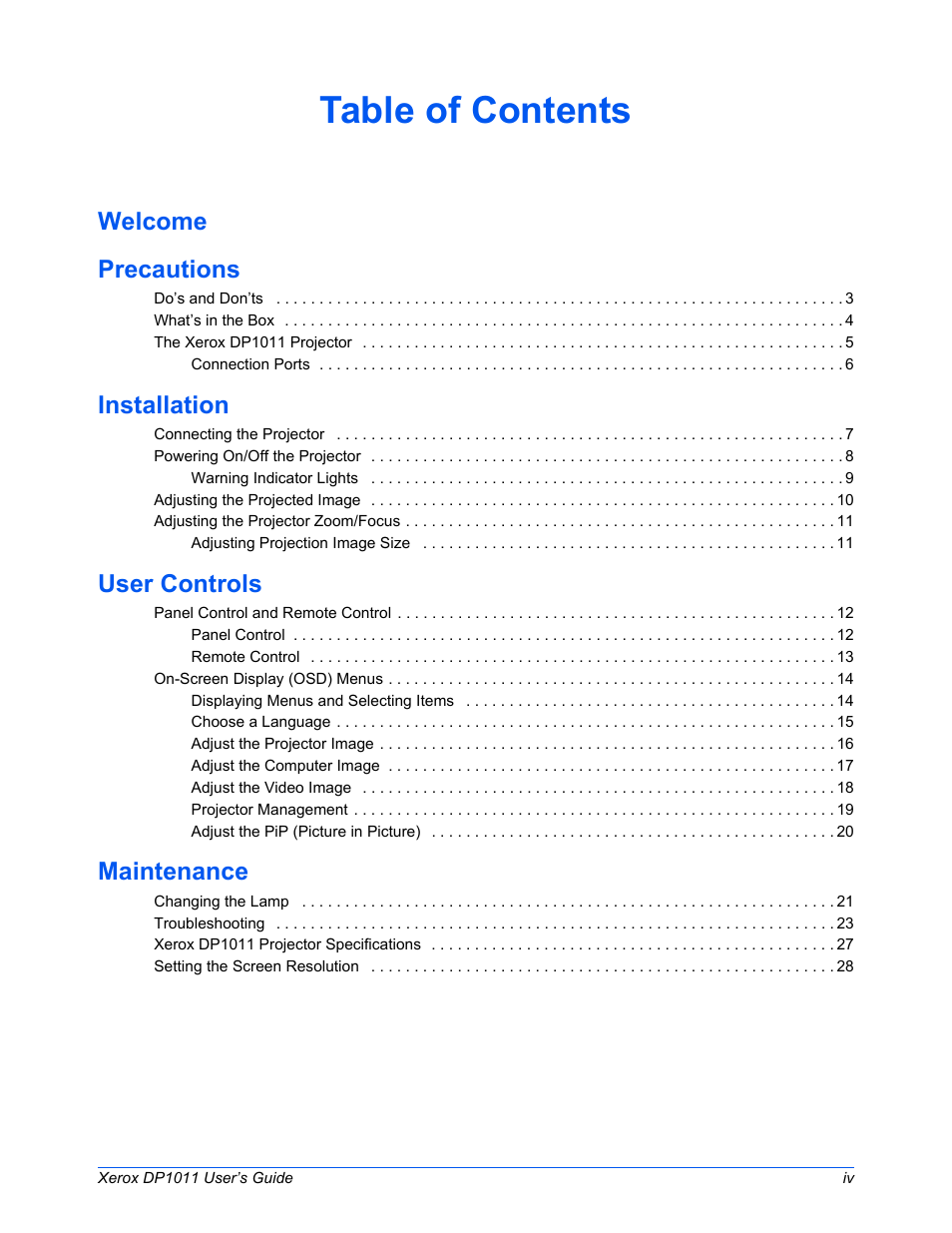 Visioneer DP1011 User Manual | Page 5 / 36