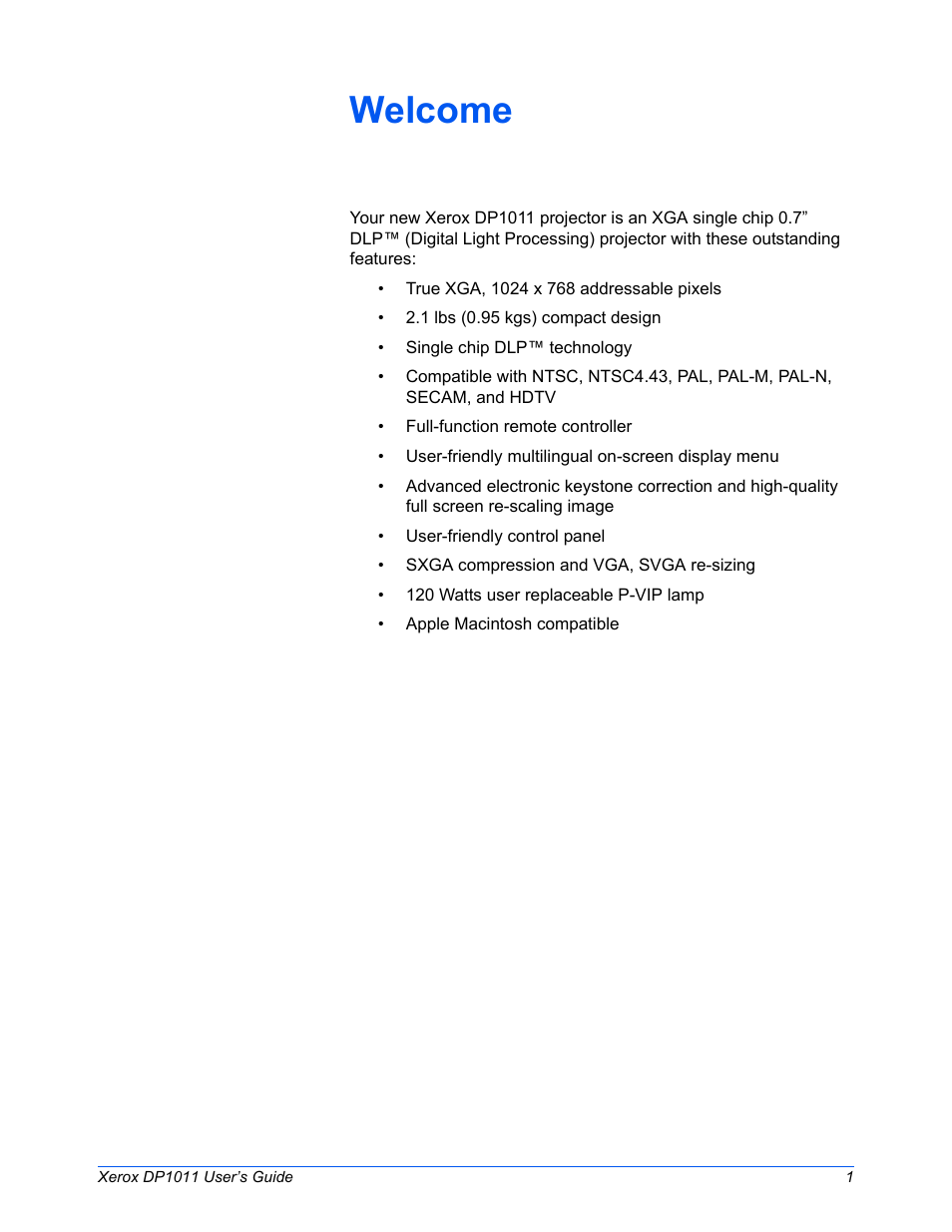 Welcome | Visioneer DP1011 User Manual | Page 6 / 36