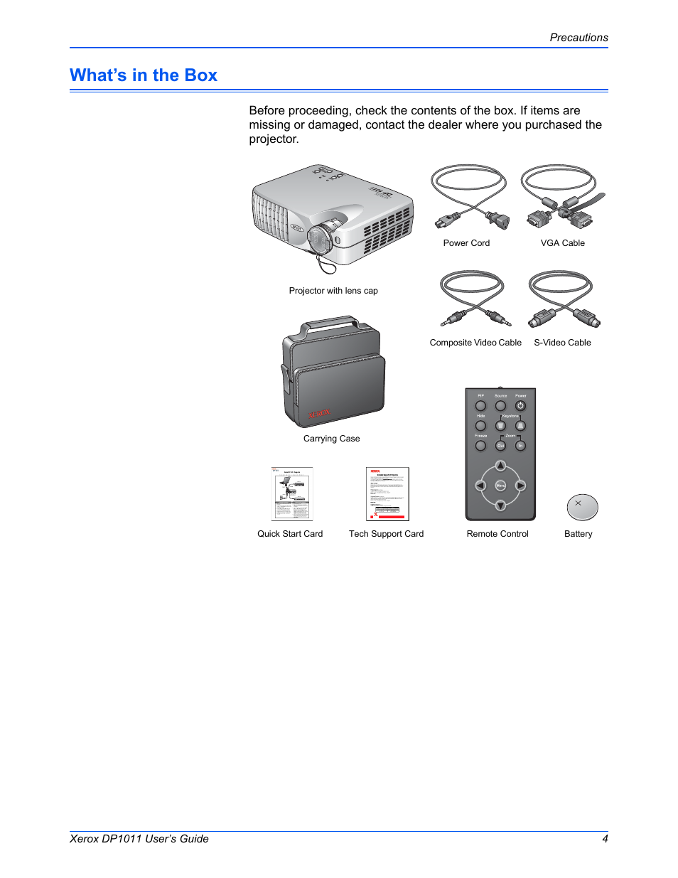 What’s in the box | Visioneer DP1011 User Manual | Page 9 / 36