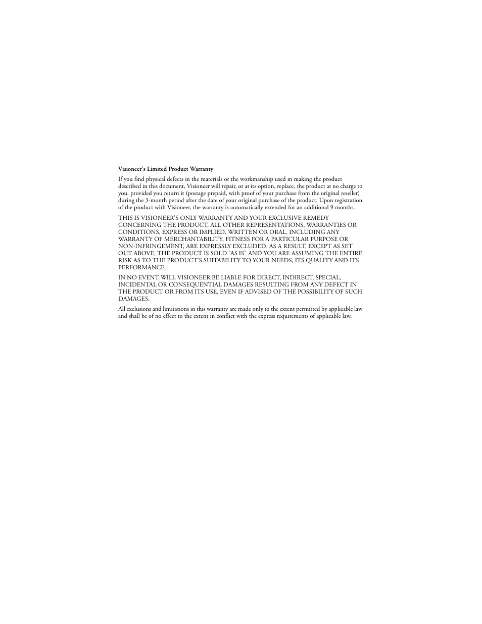 Visioneer MX 200 User Manual | Page 3 / 66