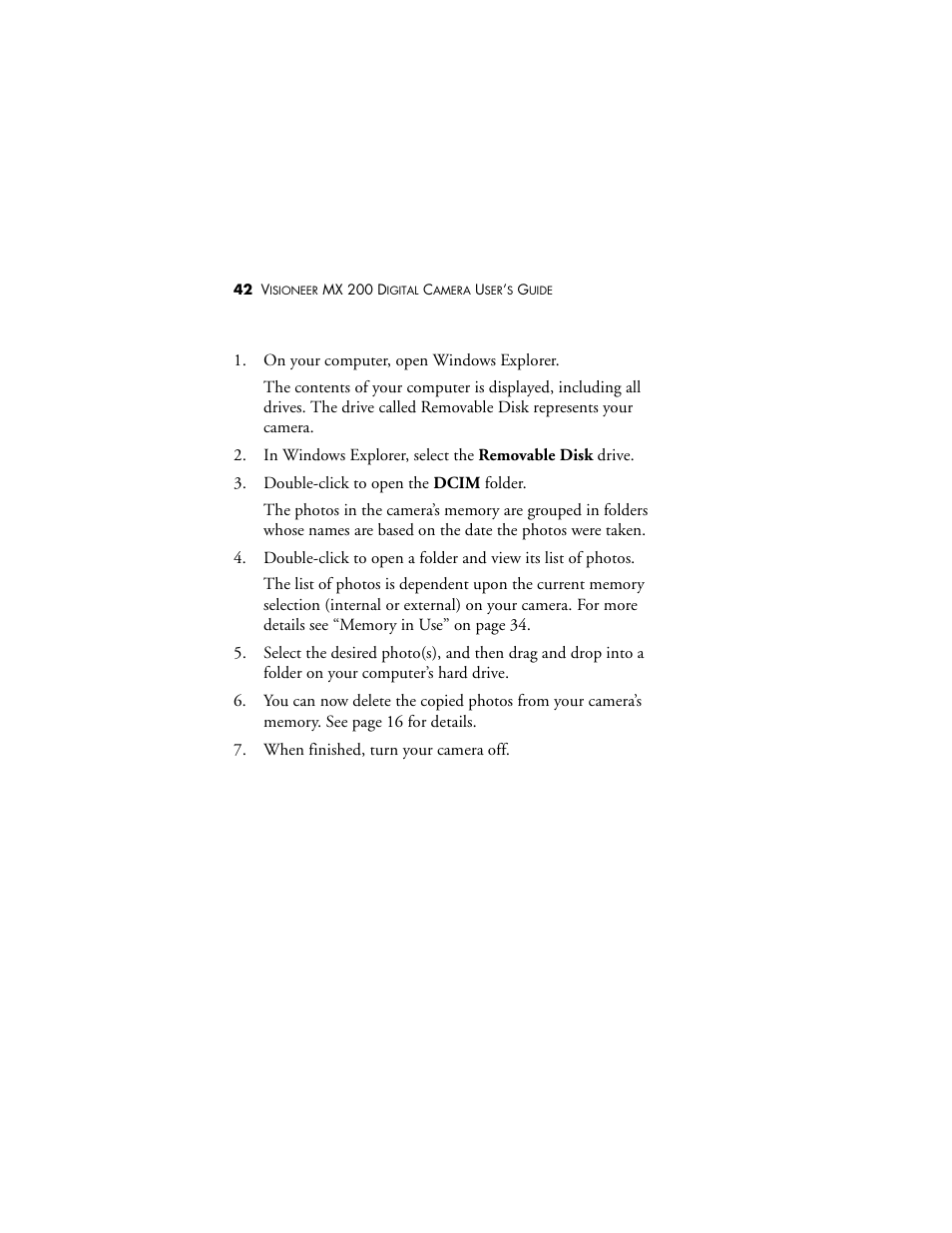 Visioneer MX 200 User Manual | Page 48 / 66