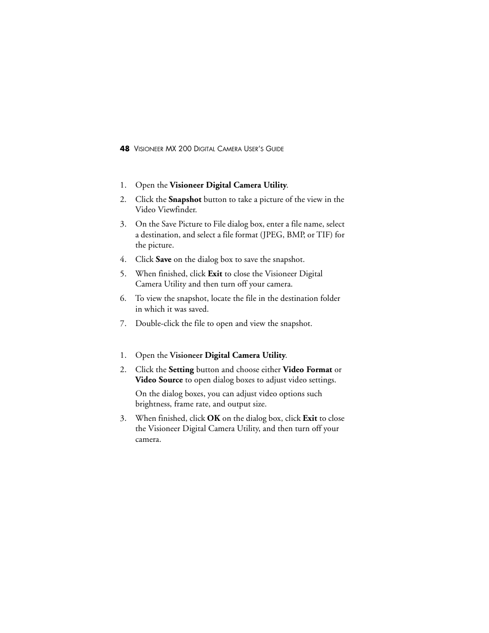 Visioneer MX 200 User Manual | Page 54 / 66