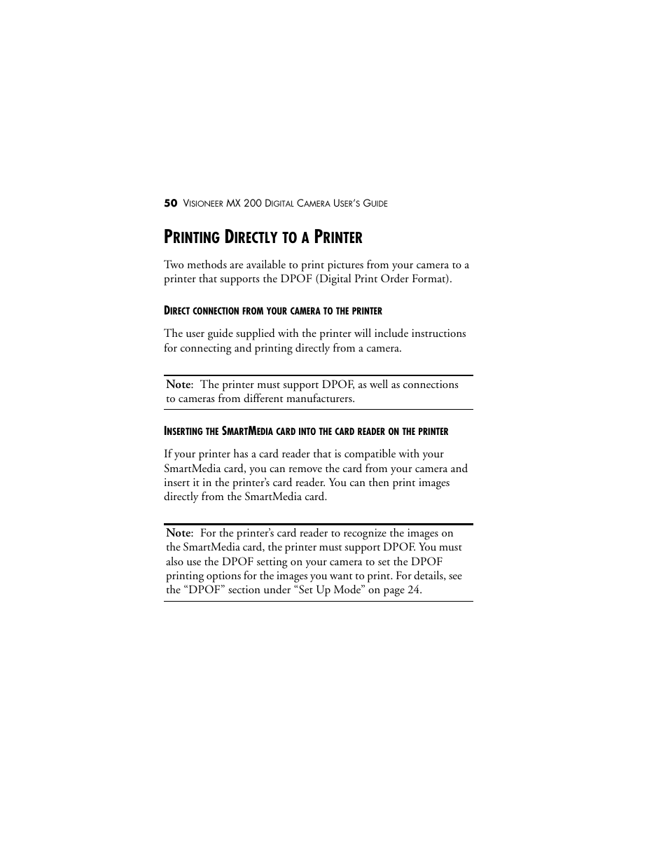 Printing directly to a printer, Rinting, Irectly | Rinter | Visioneer MX 200 User Manual | Page 56 / 66