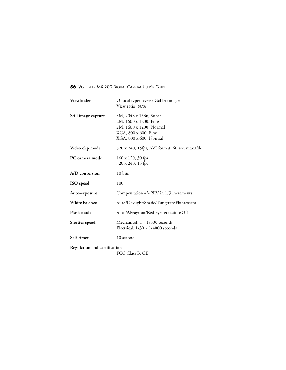 Visioneer MX 200 User Manual | Page 62 / 66