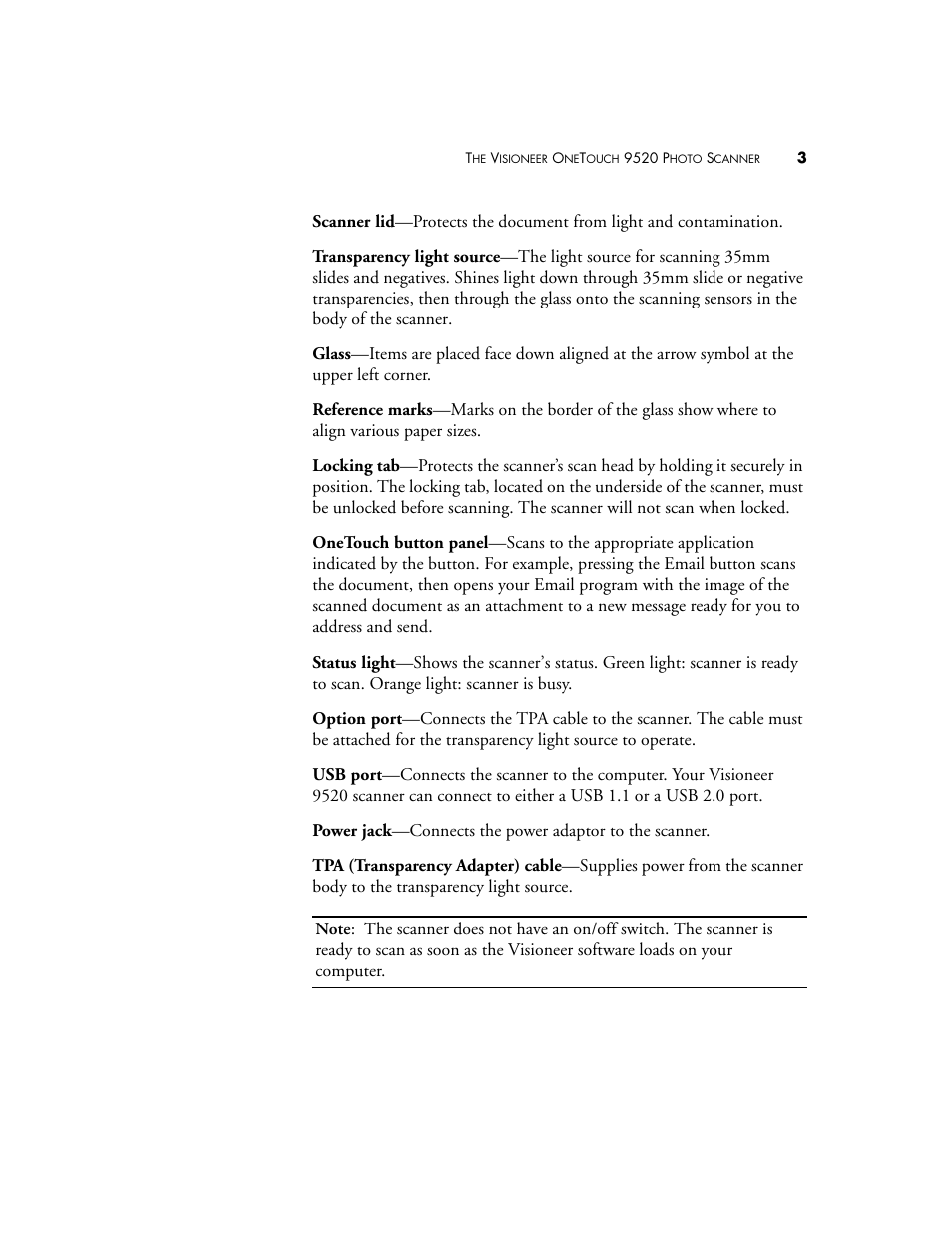 Visioneer 9520 User Manual | Page 10 / 156