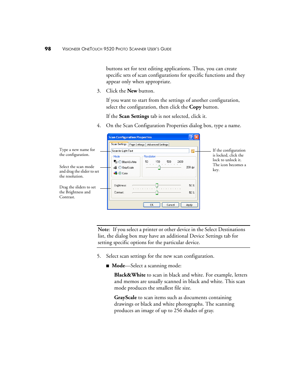 Visioneer 9520 User Manual | Page 105 / 156