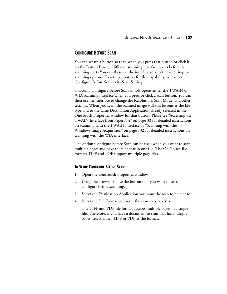 Configure before scan | Visioneer 9520 User Manual | Page 114 / 156