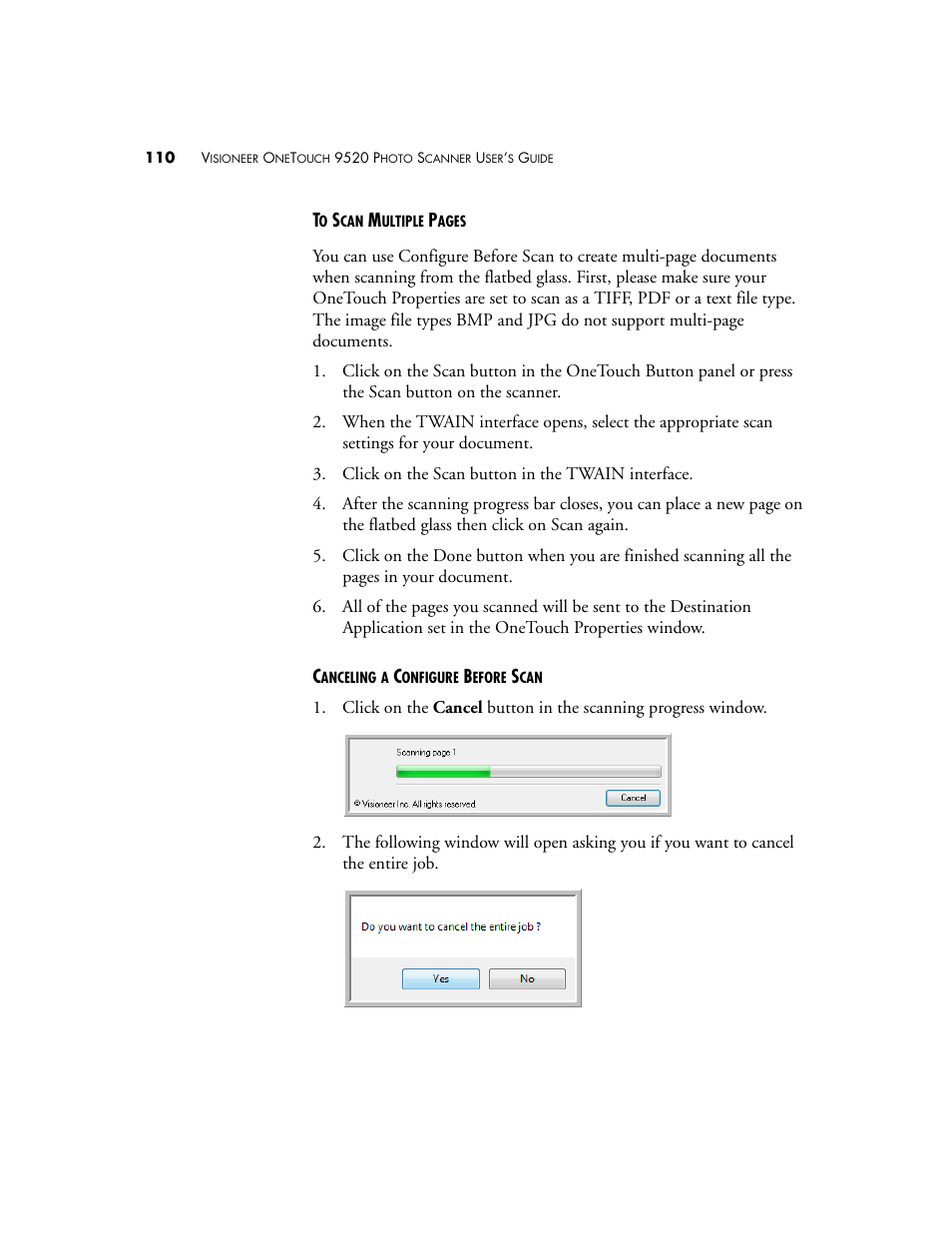 Visioneer 9520 User Manual | Page 117 / 156