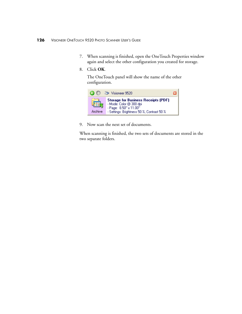 Visioneer 9520 User Manual | Page 133 / 156