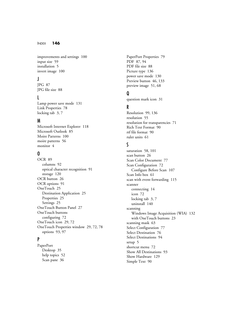 Visioneer 9520 User Manual | Page 153 / 156