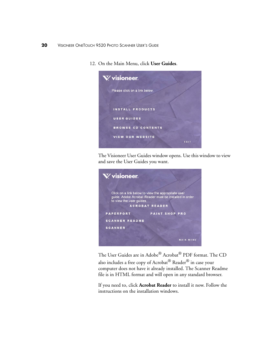 Visioneer 9520 User Manual | Page 27 / 156