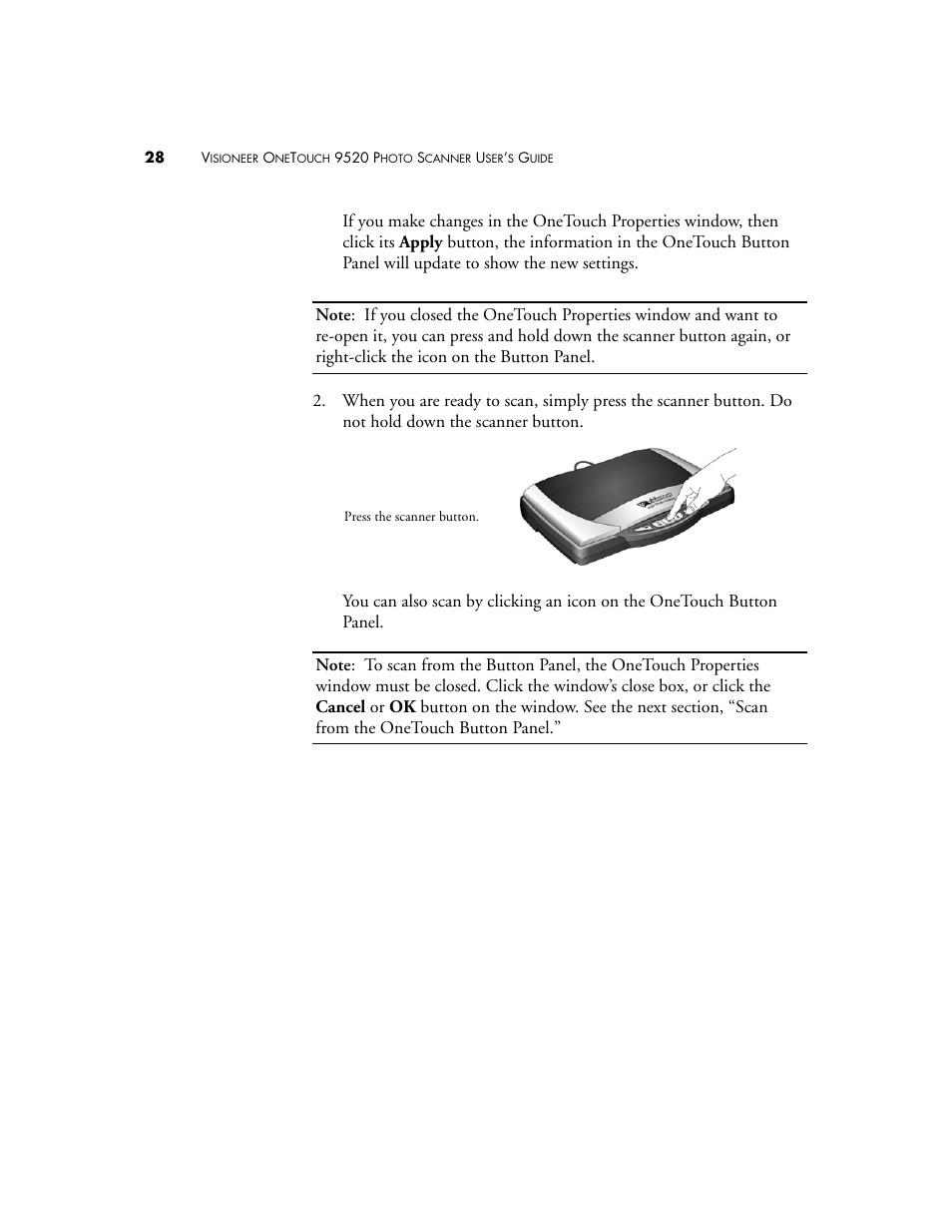 Visioneer 9520 User Manual | Page 35 / 156