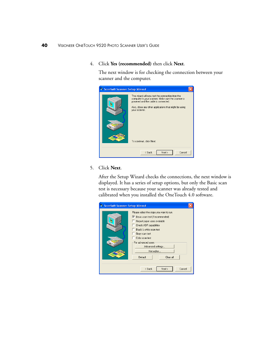 Visioneer 9520 User Manual | Page 47 / 156