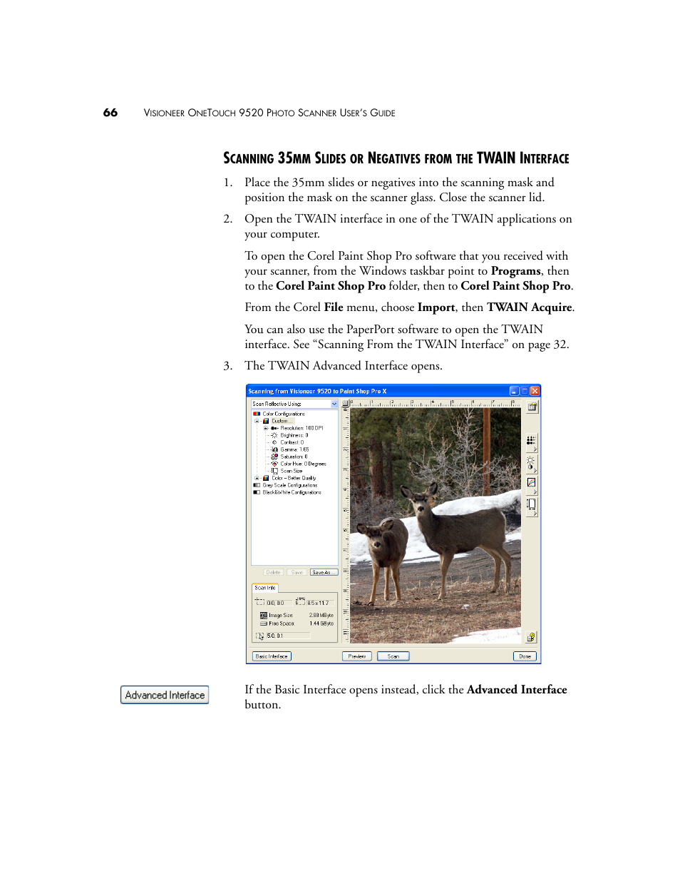 Twain i | Visioneer 9520 User Manual | Page 73 / 156