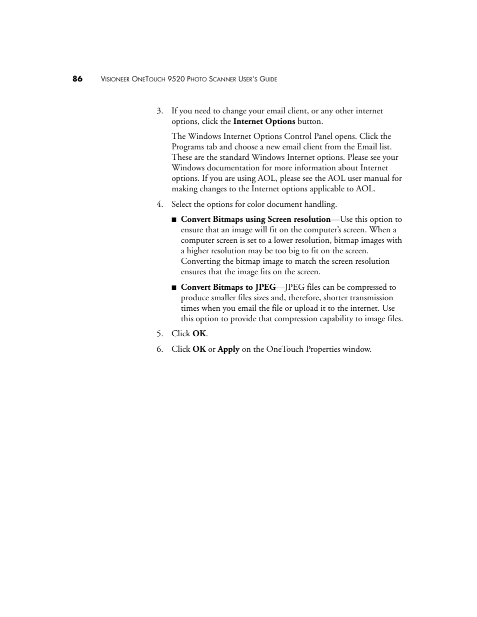 Visioneer 9520 User Manual | Page 93 / 156