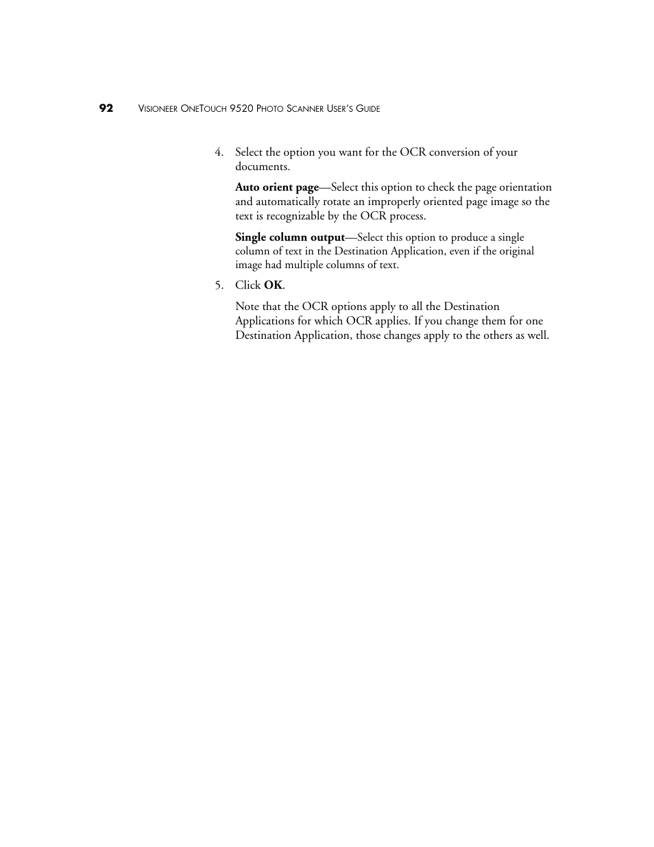 Visioneer 9520 User Manual | Page 99 / 156