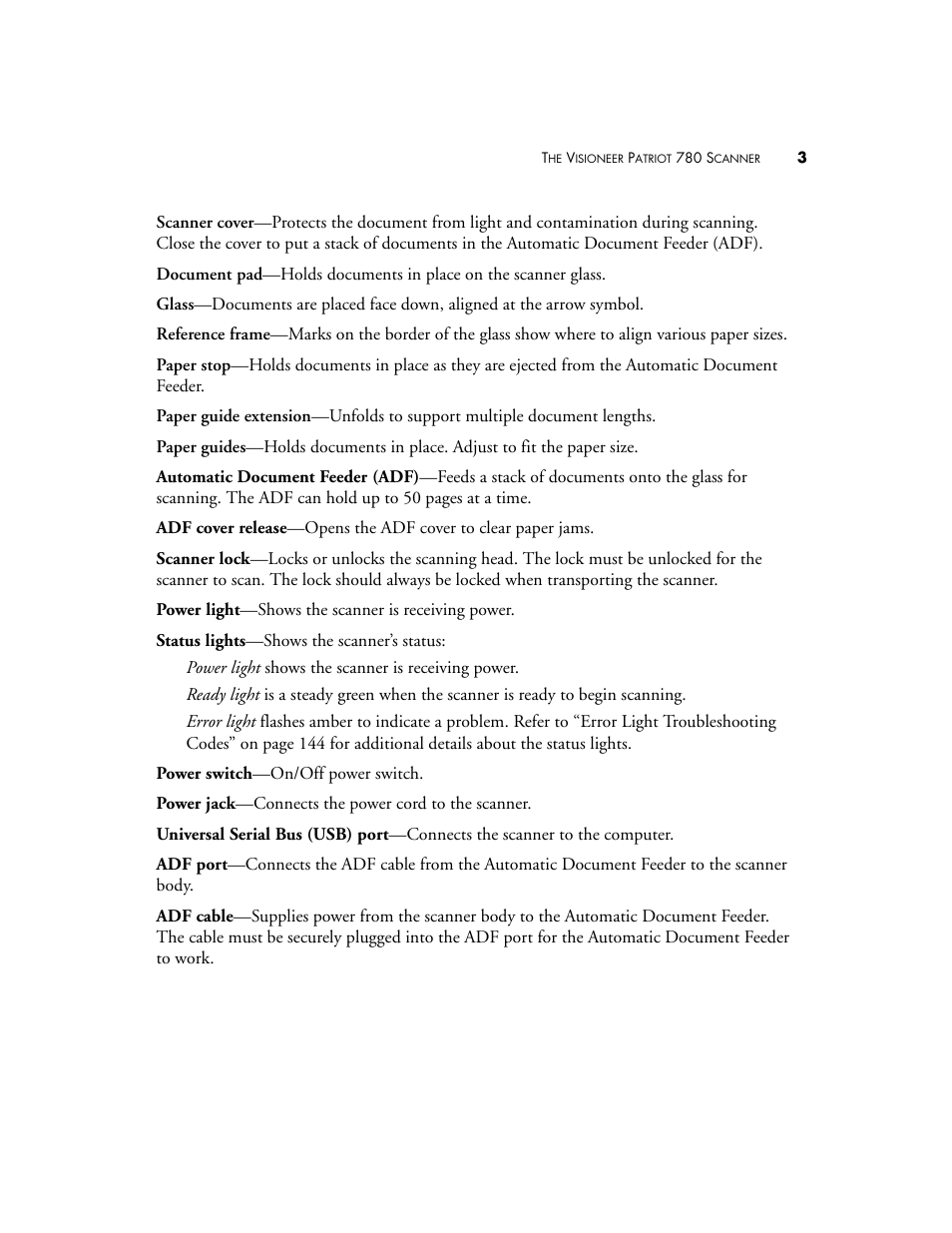 Visioneer Patriot 780 User Manual | Page 10 / 160