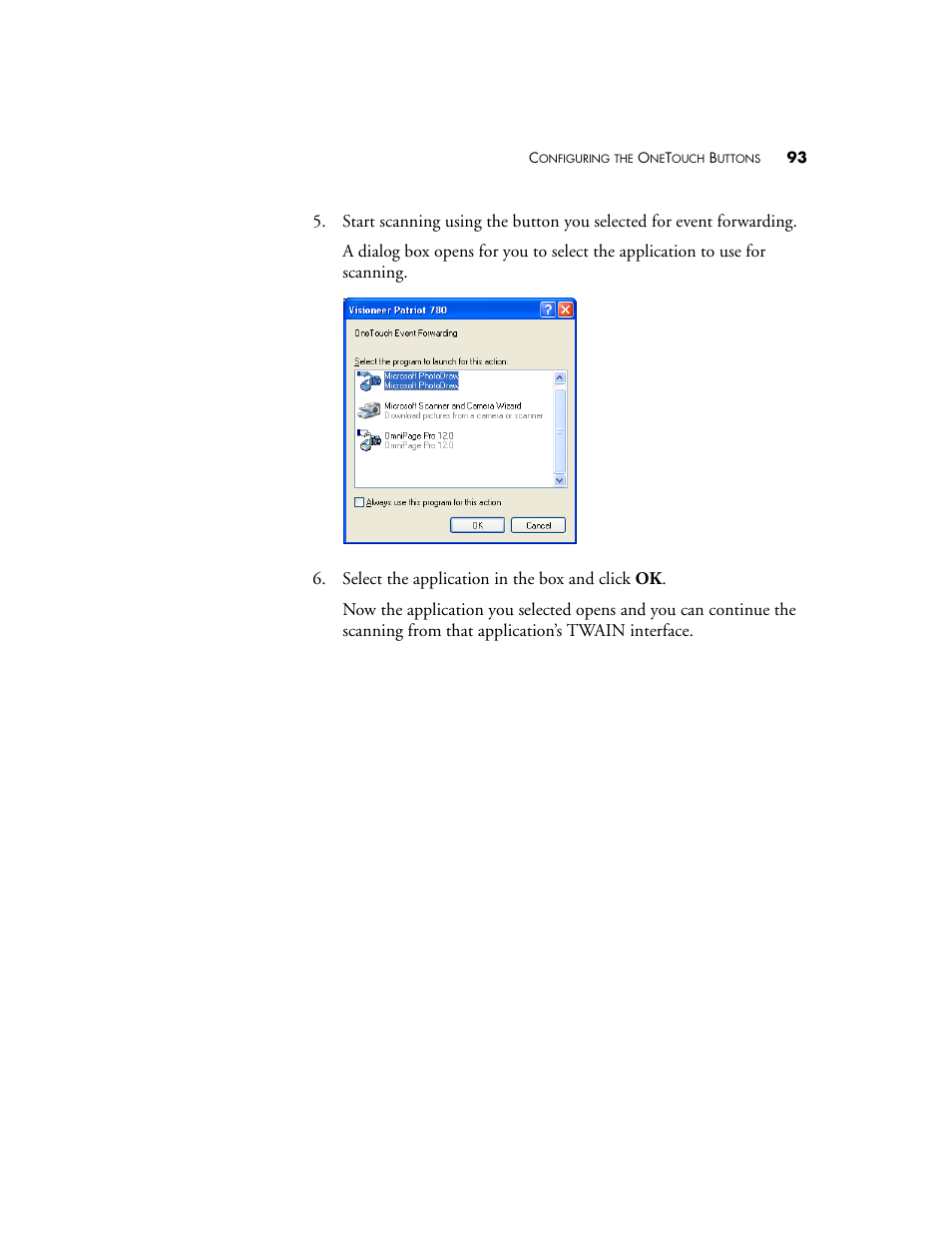 Visioneer Patriot 780 User Manual | Page 100 / 160