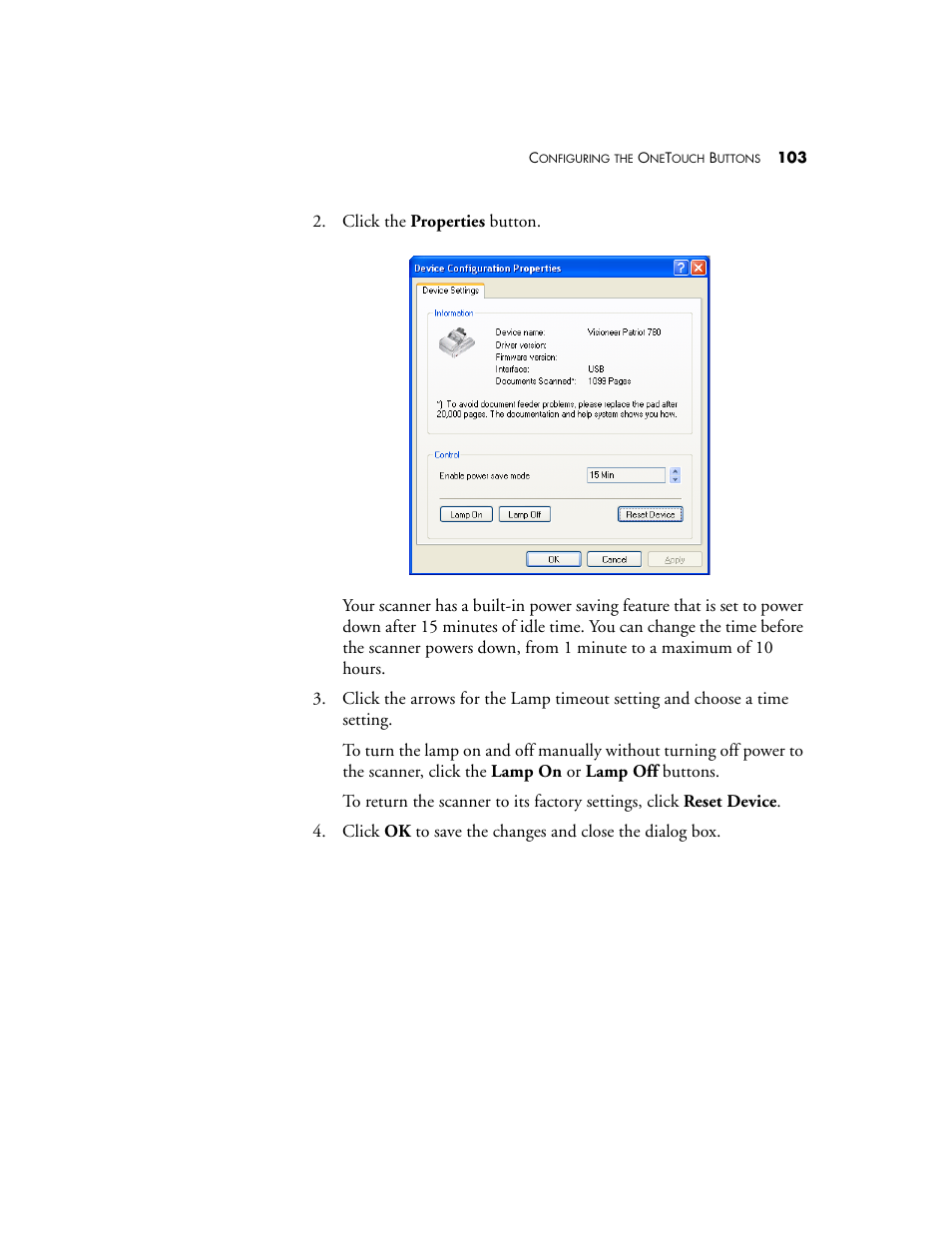 Visioneer Patriot 780 User Manual | Page 110 / 160