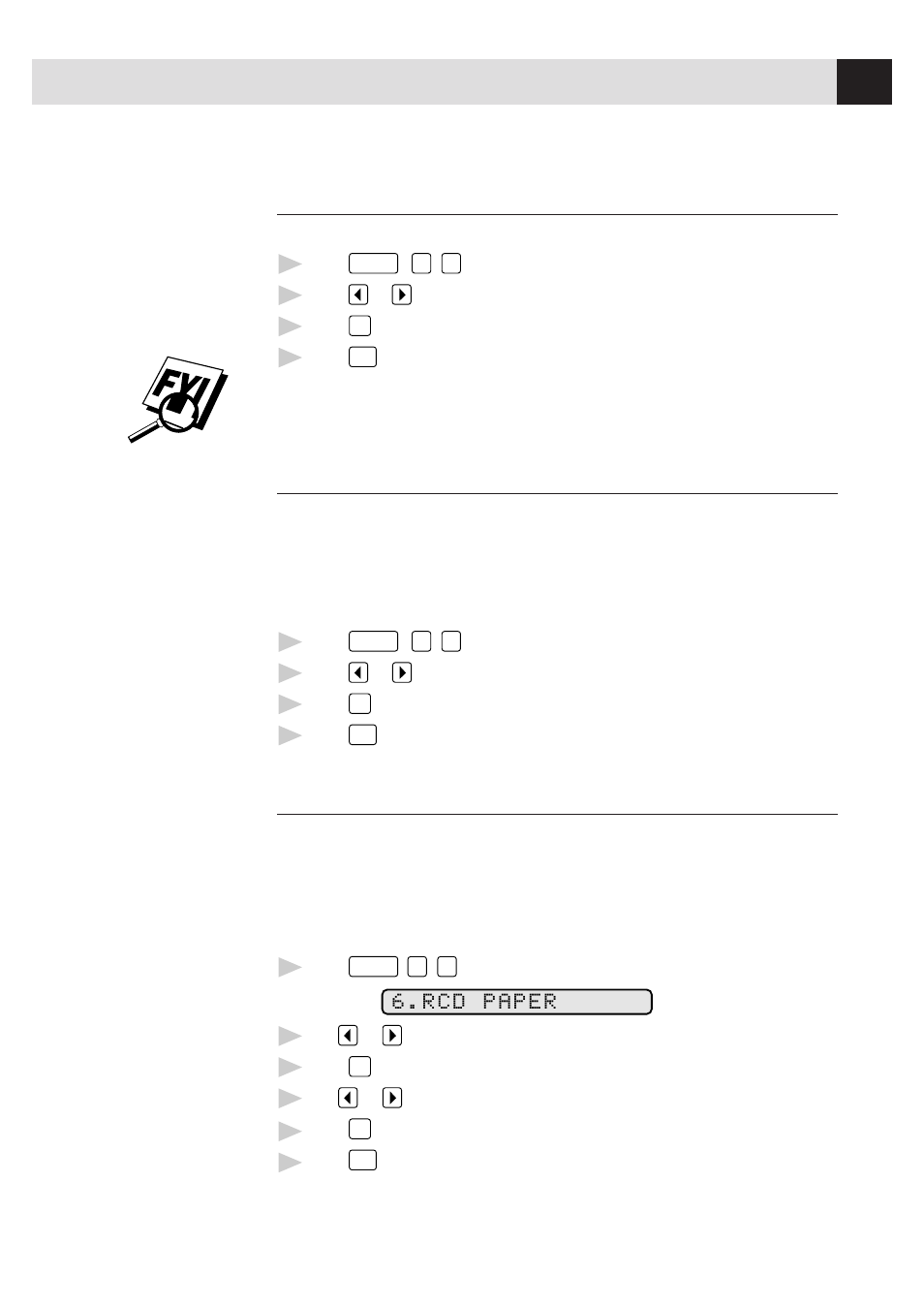 Ring volume, Smoothing, Setting recording paper size | Smoothing setting recording paper size | Visioneer 1780 User Manual | Page 49 / 99