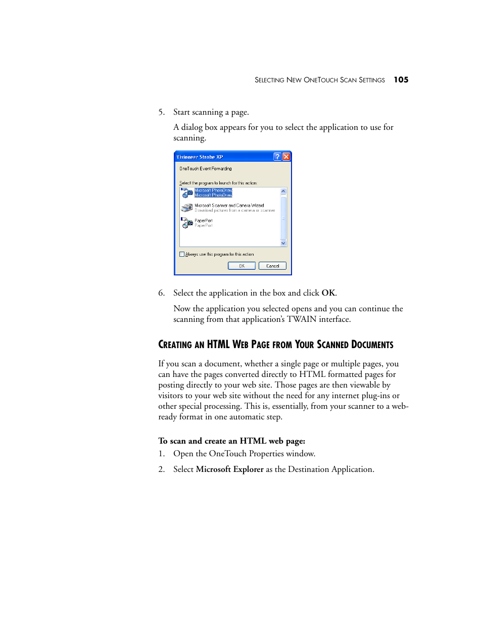 Html w | Visioneer XP 100 User Manual | Page 112 / 166