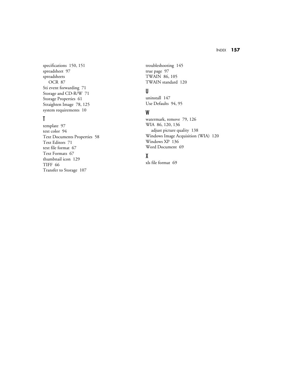 Visioneer XP 100 User Manual | Page 164 / 166