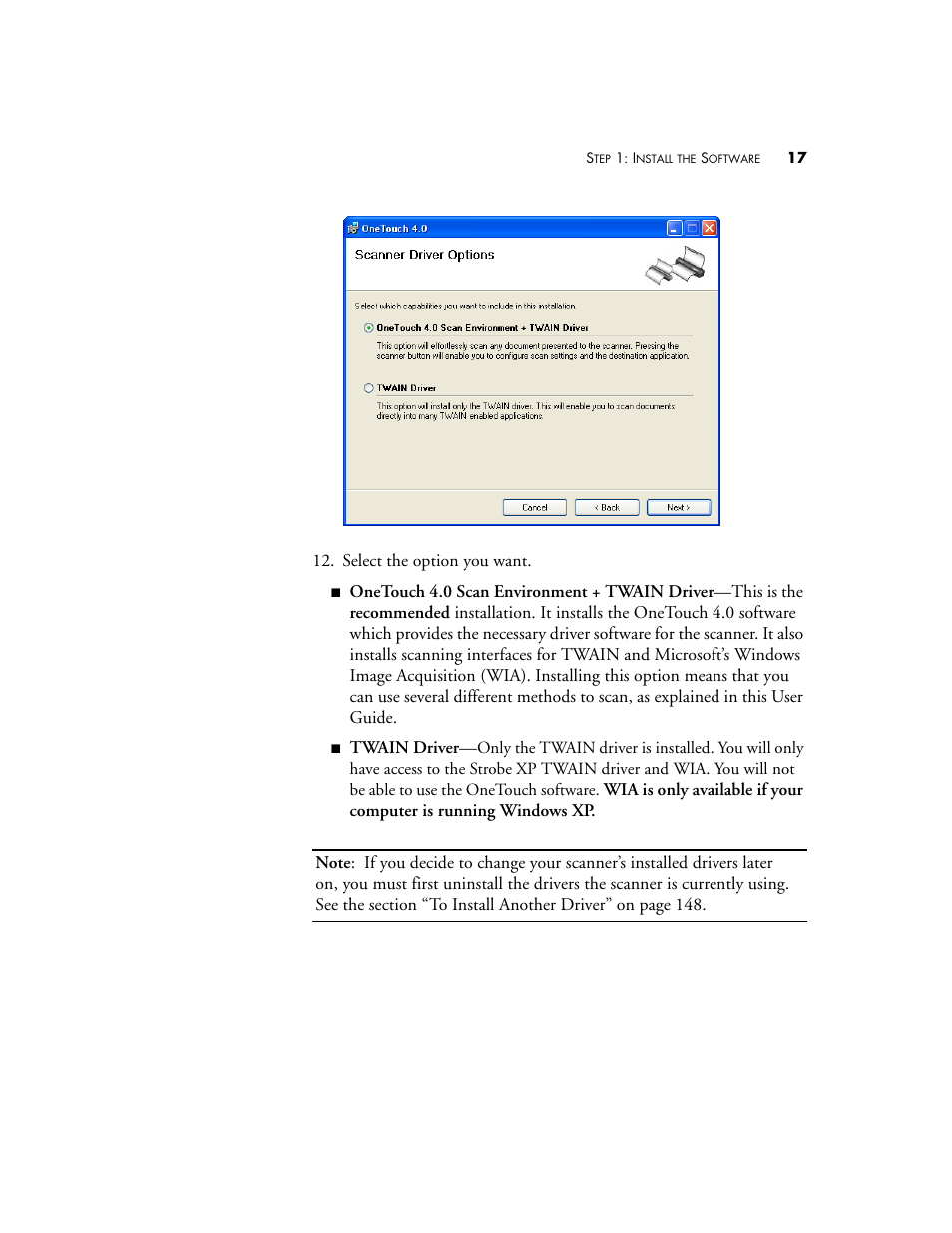Visioneer XP 100 User Manual | Page 24 / 166