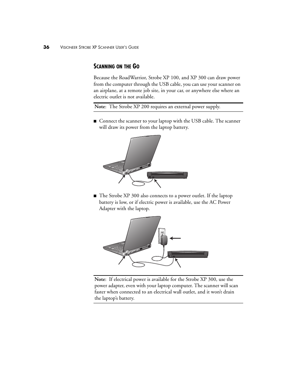 Scanning on the go | Visioneer XP 100 User Manual | Page 43 / 166
