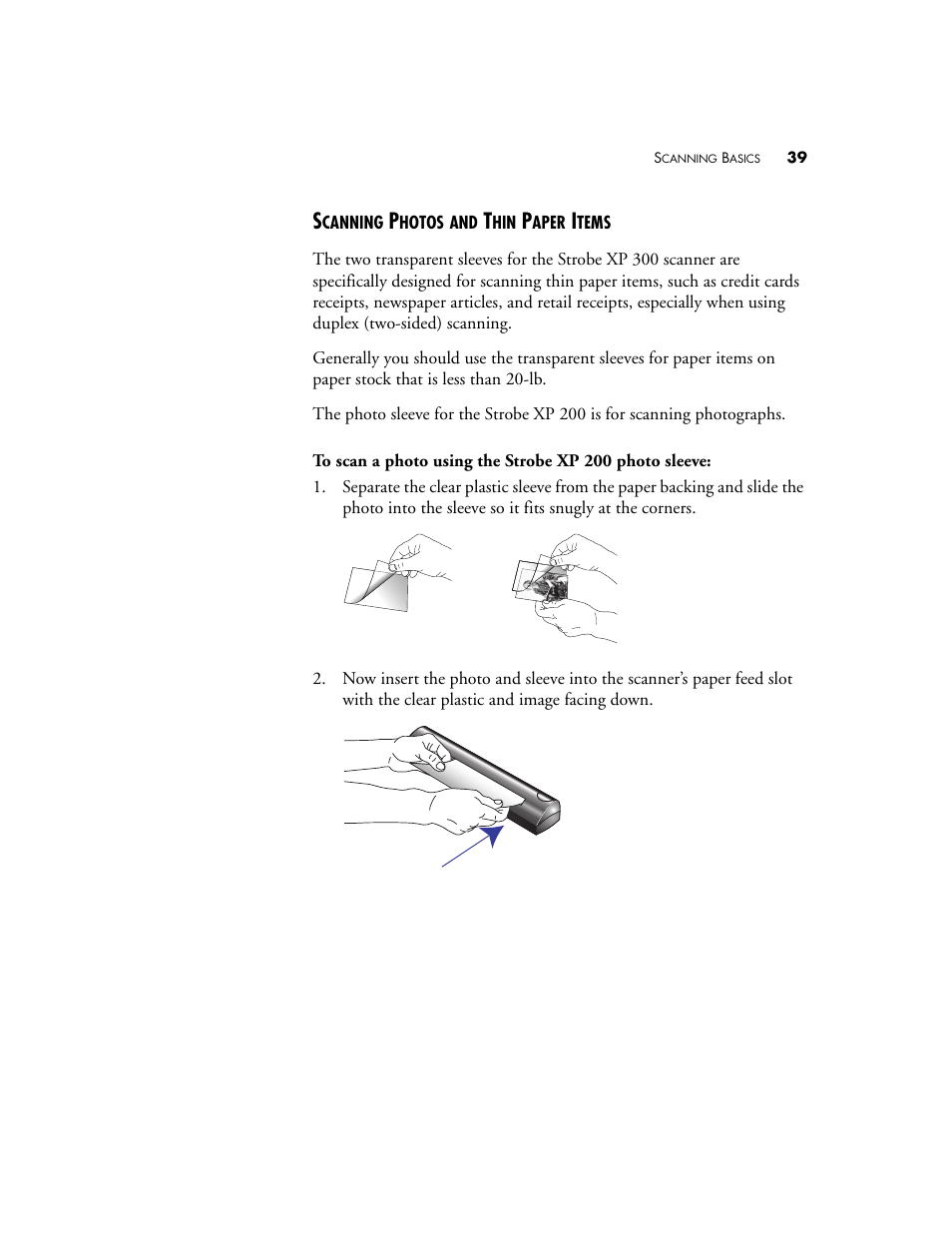 Scanning photos and thin paper items | Visioneer XP 100 User Manual | Page 46 / 166